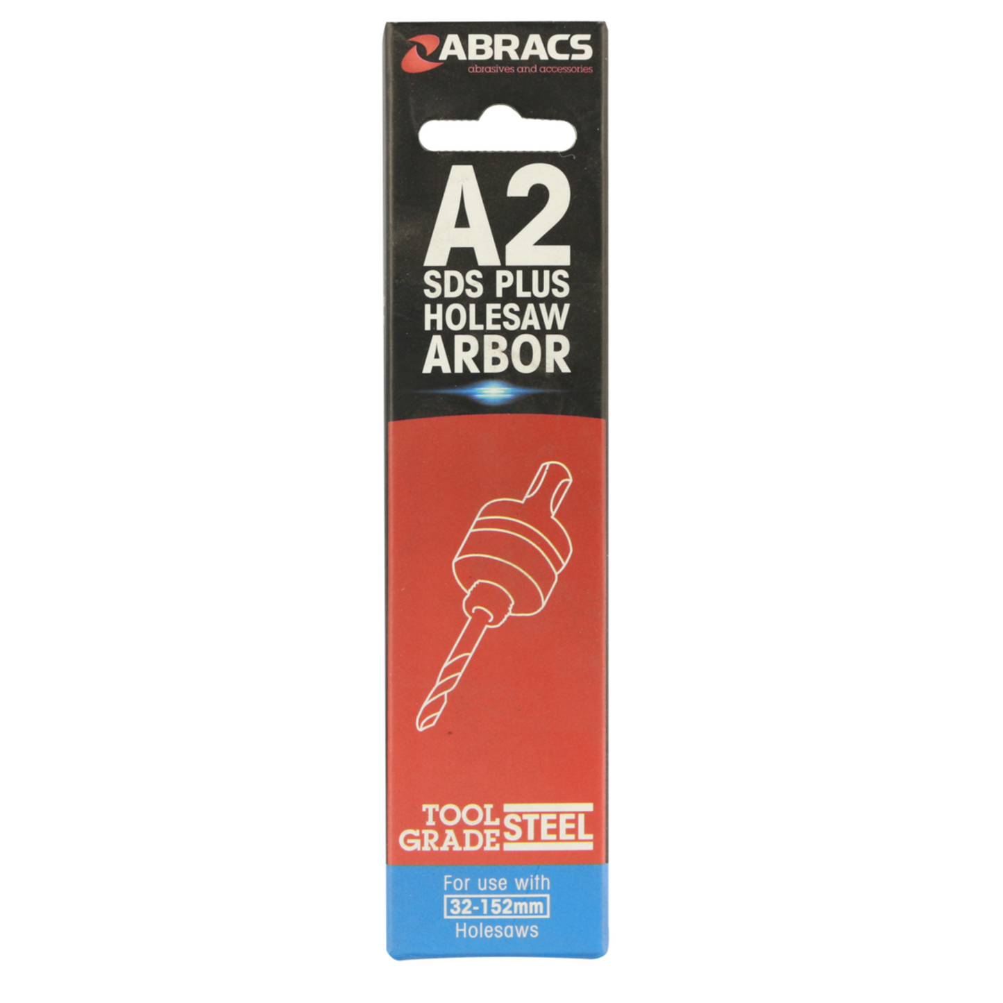 A1 & A2 Arbors with Pilot Drill Bit – SDS & Standard Fittings for 14–152 mm Holesaws | Trade Quality | Abracs
