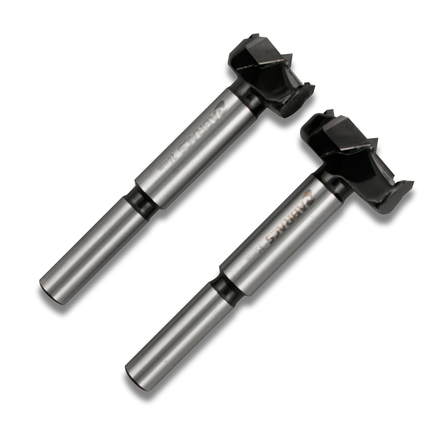 Abracs 26mm and 35mm hinge cutters (Forstner bits) for drilling concealed cabinet hinge holes in wood