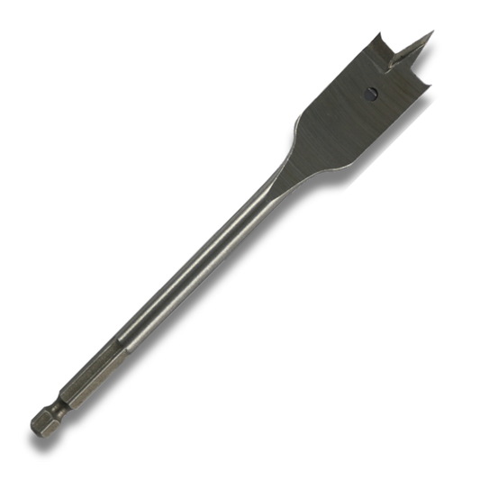 Abracs long series flat wood drill bit (spade bit) 400mm for drilling timber and wood – sizes 10mm to 38mm