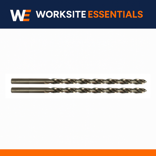 Long Series HSS-G Drill Bits for Metal, Wood & Plastic – Extra-Long Precision Ground High-Speed Steel Bits (Abracs)