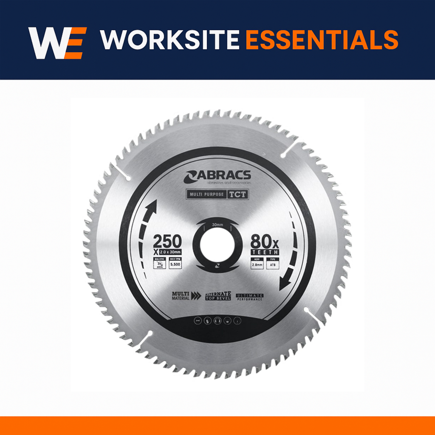 🪚 Abracs Multi-Purpose TCT Blades – Precision Saw Blades for Wood, Aluminium, Laminate & PVC