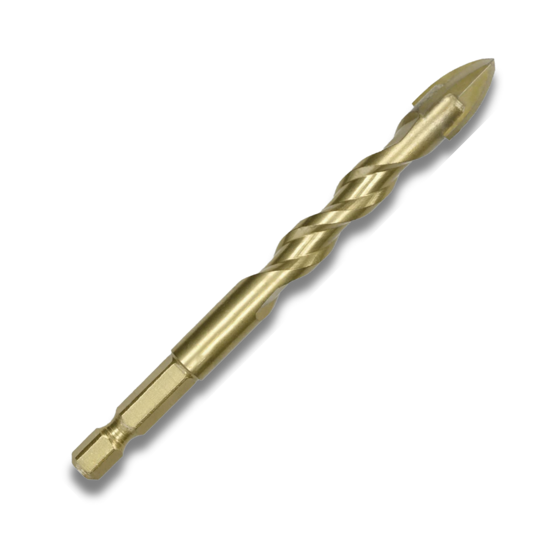 Abracs spear head tile and glass drill bit with carbide tip and 1/4 inch hex shank