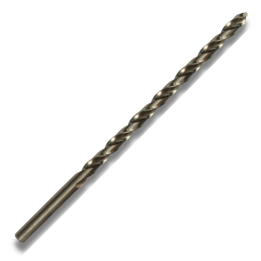 DIN 340 long series HSS-G twist drill bit with 135° split point for deep hole drilling
