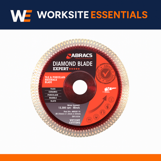 Tile & Porcelain Diamond Blades – Abracs (115mm–350mm)