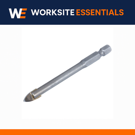 Tile & Glass Drill Bits – Spear Head Carbide Tip with ¼” Hex Shank | Abracs Professional Range